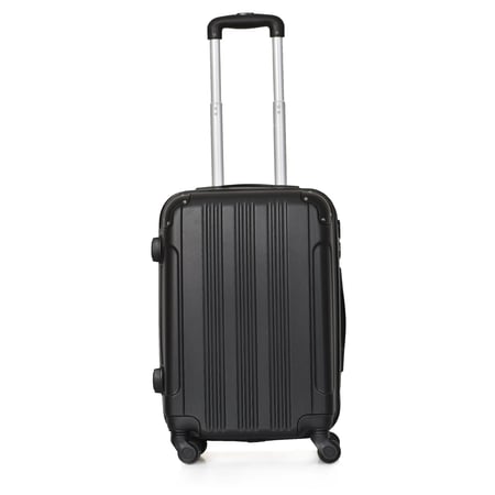 مورانو شنط سفر فايبر 20 أنش كبينة الطائرة أسود