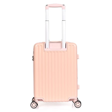 مورانو طقم شنط سفر فايبر 2 قطع وردي