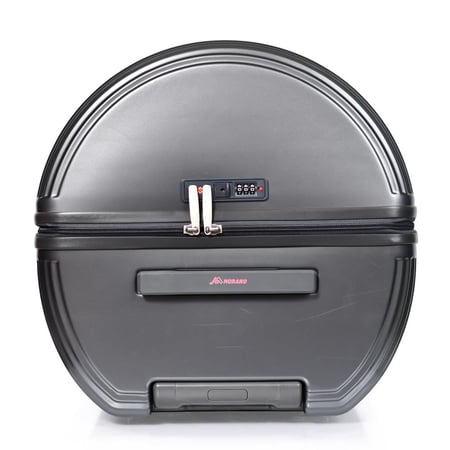 طقم شنط سفر مورانو 4 قطع بتصميم أسطواني جديد رمادي