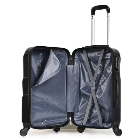 مورانو شنط سفر فايبر 20 أنش كبينة الطائرة أسود