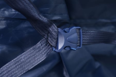 مورانو طقم شنط سفر المنيوم و فايبر ثلاثة قطع تصميم أنيق ومتين أزرق فاتح