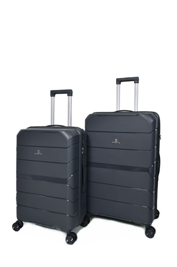 طقم شنط سفر من ستار لاين PP بولي بروبلين المضادة للكسر 3 قطع رصاصي