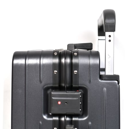 مورانو طقم شنط سفر فاخر قطعتين الامنيوم رمادي