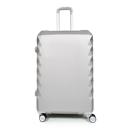 مورانو طقم شنط سفر فايبر 4 قطع سلفر