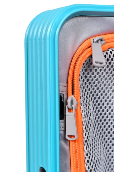 مورانو سبشل شنط سفر كبينة بتصميم عصري مع قفل مدمج من(TSA) 20 انش ازرق