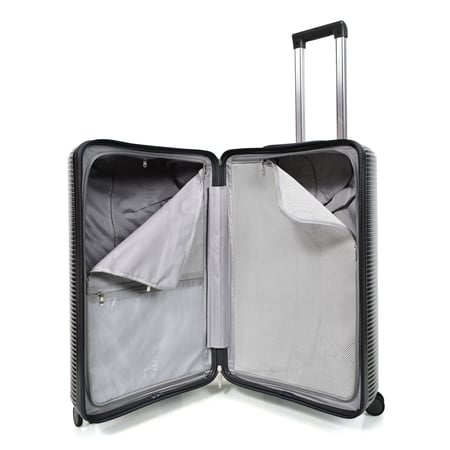 طقم شنط سفر مورانو 4 قطع بتصميم أسطواني جديد رمادي