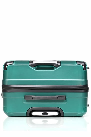 طقم شنط سفر مورانو فايبر بتصميم معينات احادية قوية 3 قطع أخضر