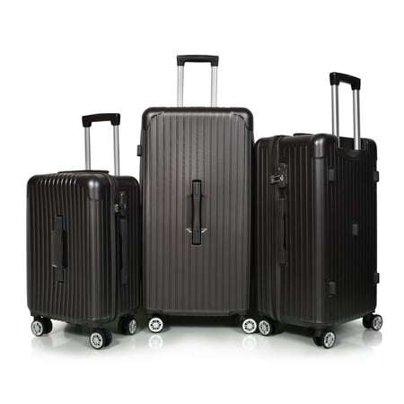 مورانو طقم شنط سفر فايبر ثلاثة قطع رمادي