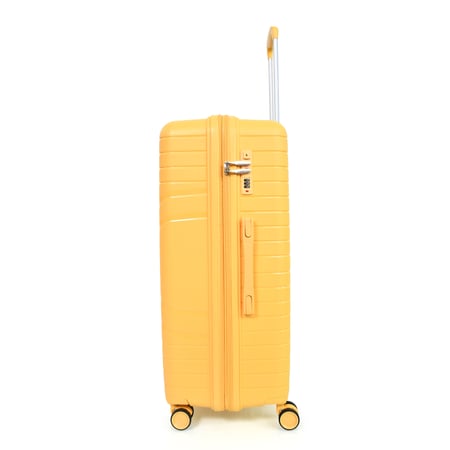 طقم شنط سفر مورانو مصنوع من البولي بروبلين 3 قطع أصفر