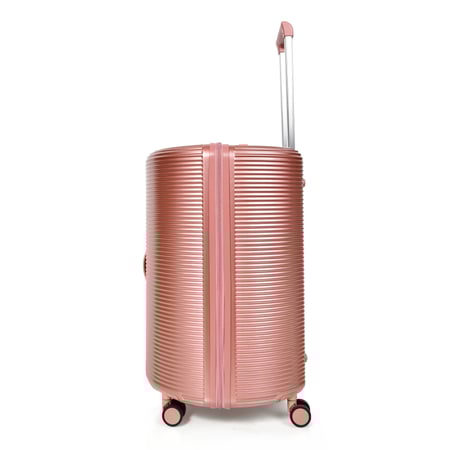 طقم شنط سفر مورانو 4 قطع بتصميم أسطواني جديد روز قولد