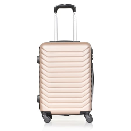 مورانو شنط سفر فايبر 20 أنش كبينة الطائرة ذهبي