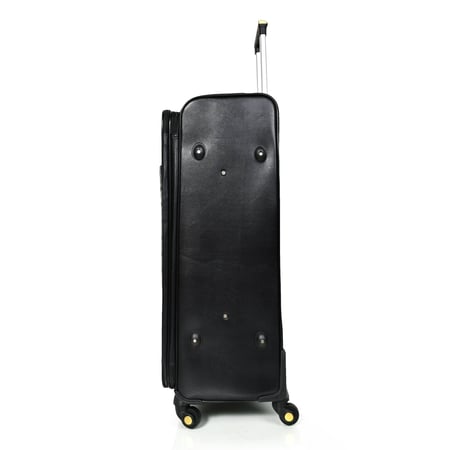 مورانو طقم شنطة سفر جلد كلاسيك اربع قطع اسود