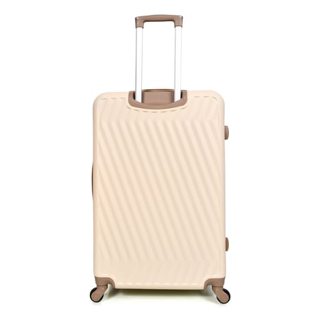 مورانو طقم شنط سفر فايبر 4 قطع بيج و بني