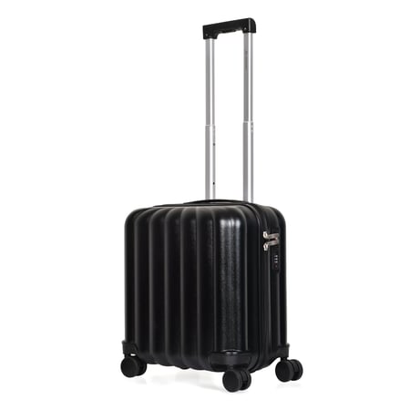 مورانو شنط سفر فايبر 18 أنش كبينة الطائرة أسود