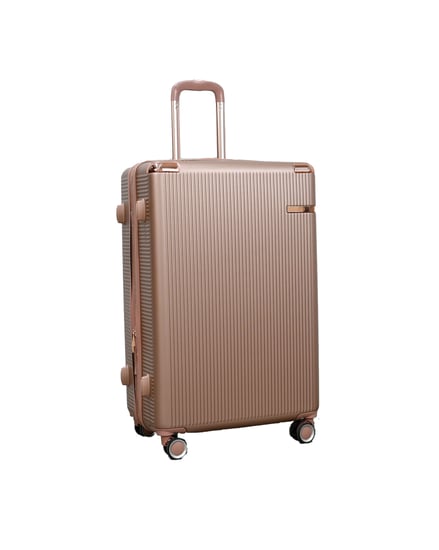 طقم شنط سفر مورانو كلاسيك ثلاثة قطع مع شنطة اكسسوارات روز جولد