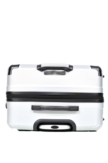 طقم شنط سفر مورانو فايبر بتصميم معينات احادية قوية 3 قطع سلفر