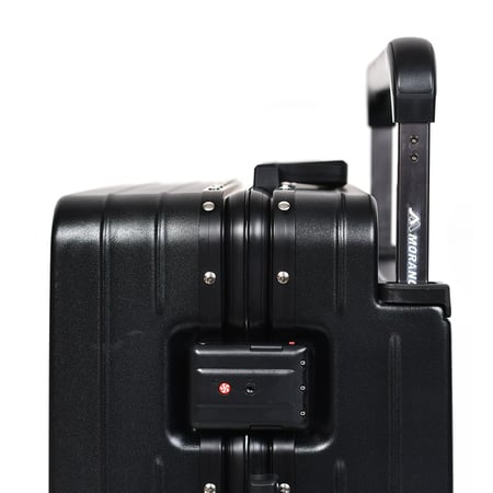 مورانو طقم شنط سفر فاخر قطعتين الامنيوم أسود