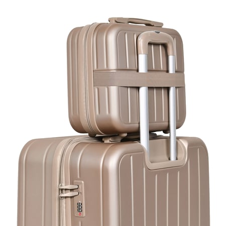 مورانو طقم شنط سفر فايبر اربع قطع جولد