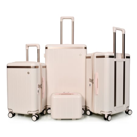 مورانو سبشل طقم شنط سفر فايبر اربع قطع وردي