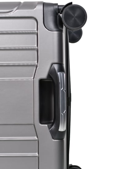 طقم شنط سفر مورانو فايبر بتصميم معينات احادية قوية 3 قطع رمادي