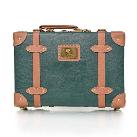 مورانو طقم شنط سفر كلاسيك جلد اربع قطع اخضر