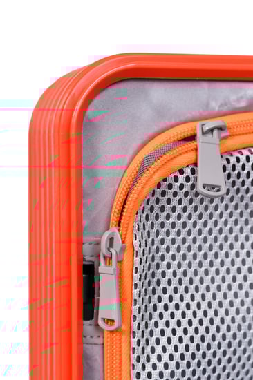 مورانو سبشل شنط سفر كبينة بتصميم عصري مع قفل مدمج من(TSA) 20 انش  برتقالي