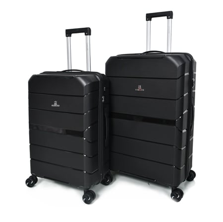 طقم شنط سفر من ستار لاين PP بولي بروبلين المضادة للكسر 3 قطع رصاصي