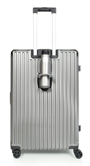 مورانو طقم شنط سفر المنيوم و فايبر ثلاثة قطع تصميم أنيق ومتين رمادي غامق