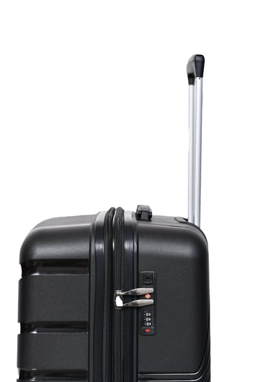 طقم شنط سفر مورانو 3 قطع PP  بولي بروبلين غير قابلة للكسر أسود