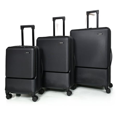 مورانو سبشيل طقم شنط سفر 3 قطع المتطورة اسود