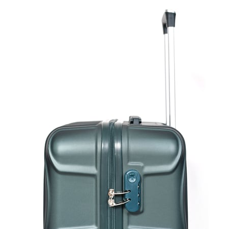 مورانو طقم شنط سفر  فايبر  ثلاث قطع مع شنطة مكياج  بتصميم دوائر زيتي