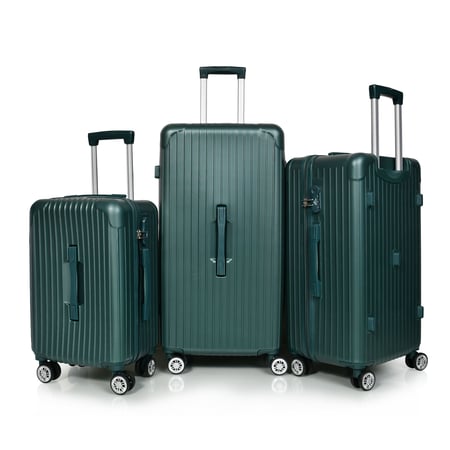 مورانو طقم شنط سفر فايبر ثلاثة قطع أخضر