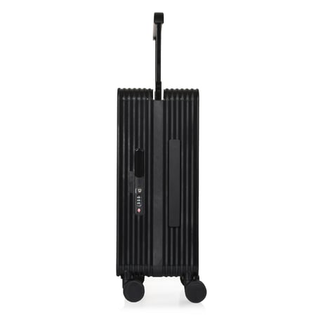 مورانو شنط سفر فايبر  20 انش بجيب أمامي أسود