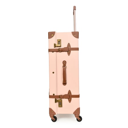 مورانو طقم شنط سفر كلاسيك جلد اربع قطع وردي