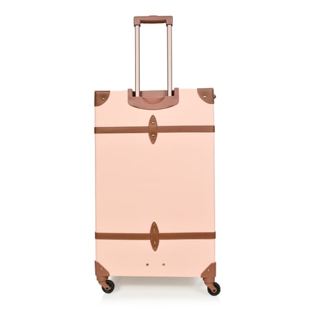 مورانو طقم شنط سفر كلاسيك جلد اربع قطع وردي