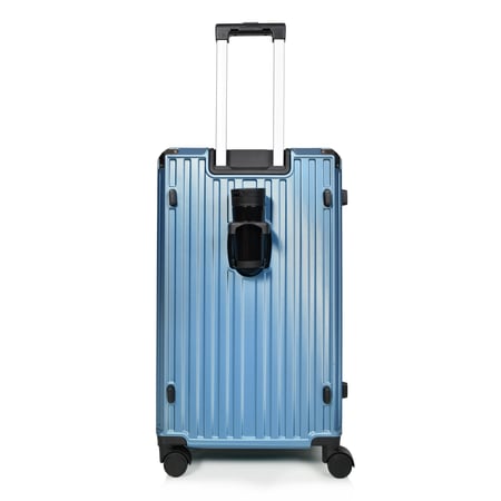 مورانو طقم شنط سفر المنيوم و فايبر ثلاثة قطع تصميم أنيق ومتين أزرق