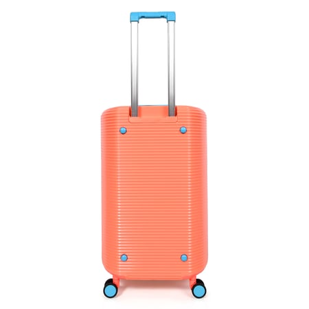 طقم شنط سفر مورانو 4 قطع بتصميم دائري جديد لون اورنج برتقالي