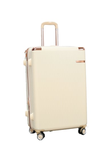 طقم شنط سفر مورانو كلاسيك ثلاثة قطع مع شنطة اكسسوارات بيج