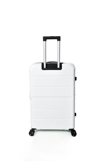 طقم شنط سفر من ستار لاين PP بولي بروبلين المضادة للكسر 3 قطع أبيض