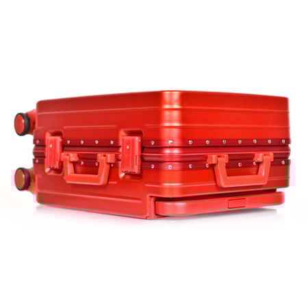 مورانو طقم شنط سفر فاخر قطعتين الامنيوم أحمر