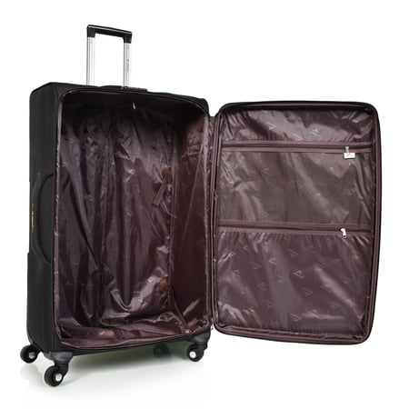 مورانو طقم شنط سفر قماش 4 قطع أسود