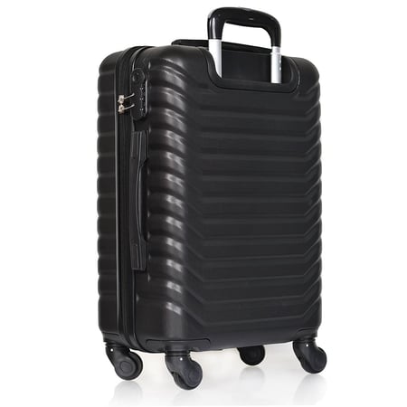 مورانو شنط سفر فايبر 20 أنش كبينة الطائرة أسود