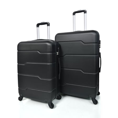 طقم  شنط سفر فايبر مورانو ثلاث قطع لون أسود