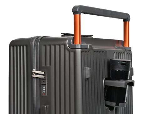 مورانو طقم شنط سفر فايبر يد عريض ثلاثة قطع لون رمادي