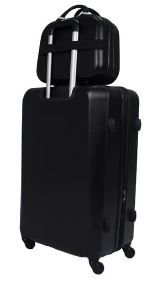 مورانو  طقم شنط سفر فايبر بسحاب توسعة 4 قطع أسود