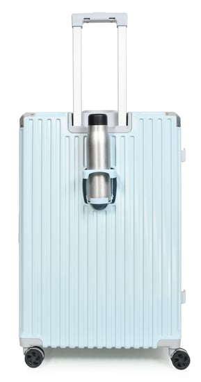 مورانو طقم شنط سفر المنيوم و فايبر ثلاثة قطع تصميم أنيق ومتين أزرق فاتح