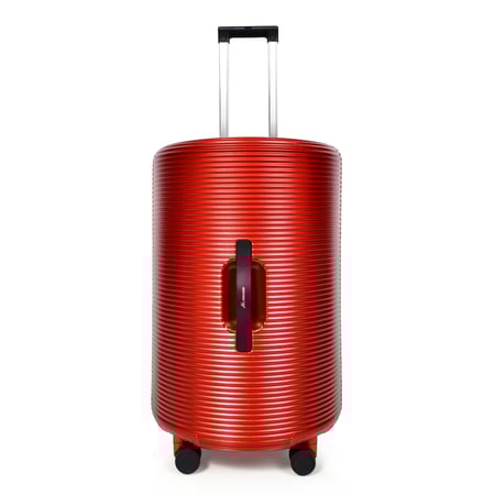 طقم شنط سفر مورانو 4 قطع بتصميم أسطواني جديد أحمر