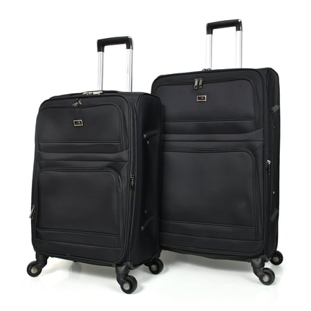 مورانو طقم شنط سفر قماش ثلاثة قطع أسود