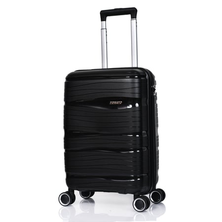 شنطة سفر مورانو من البولي بروبلين مخصصة لكبينة الطائرة 20 انش أسود