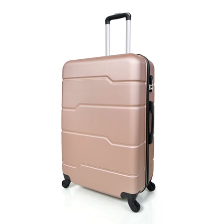 طقم  شنط سفر فايبر مورانو ثلاث قطع لون روز قولد